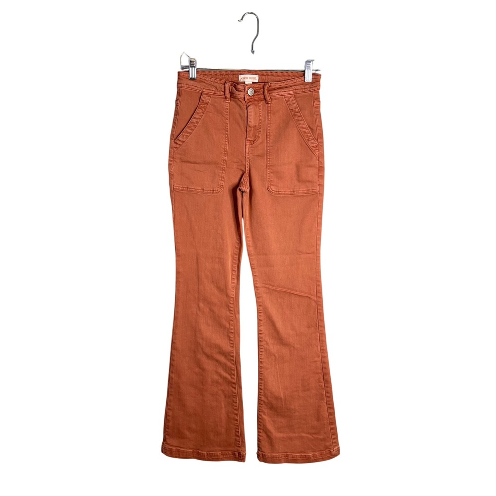 Knox Rose High Rise Flare Jeans Pants Sz 2 Boho Retro Trousers